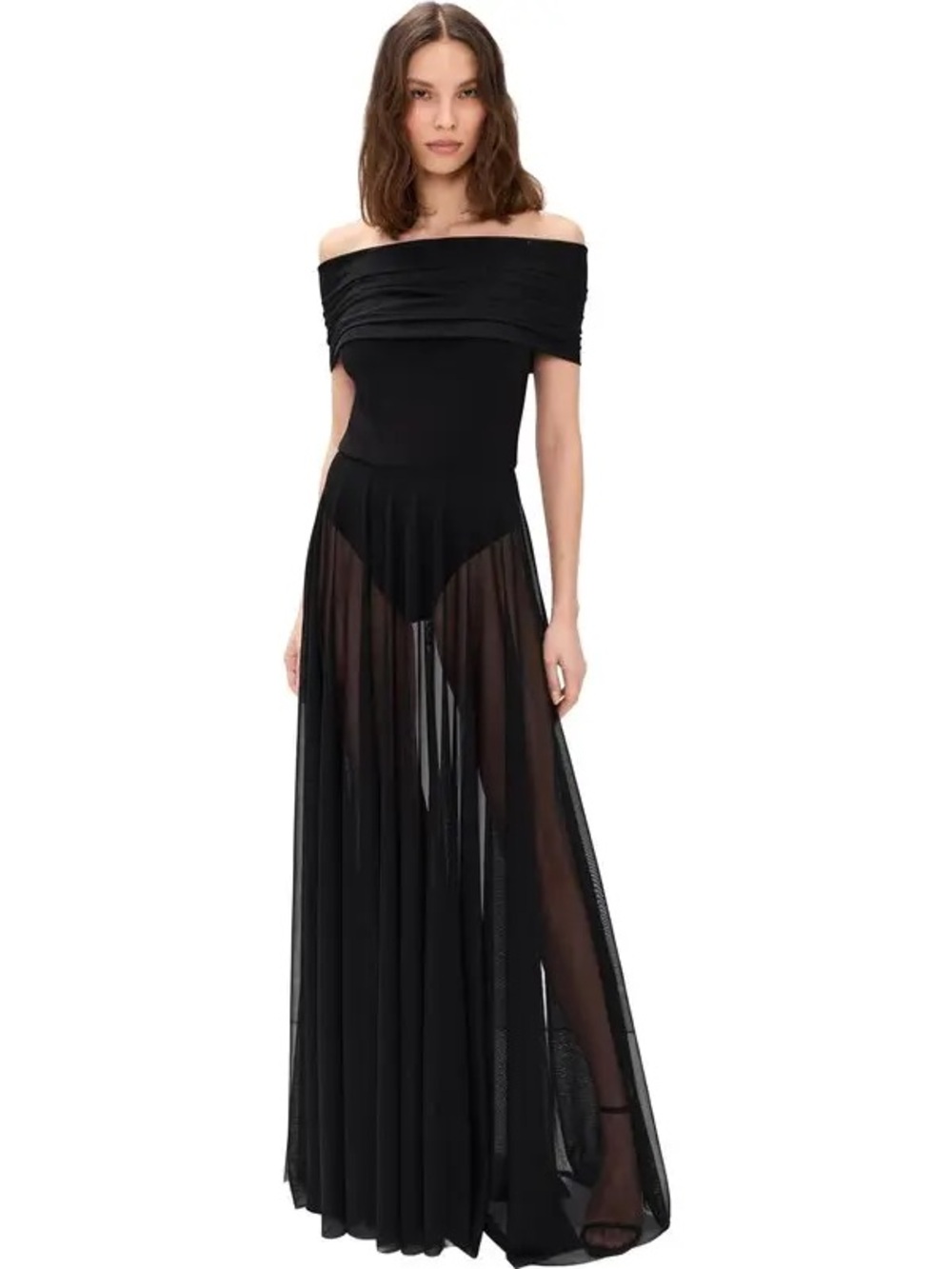 NORMA KAMALI Sleeveless Off-ShoulderCowl Neck Maxi Gown ~ Size XS